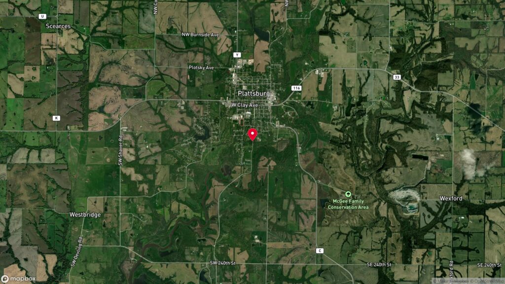 Plattsburg area aerial map - MoJo Real Estate Team