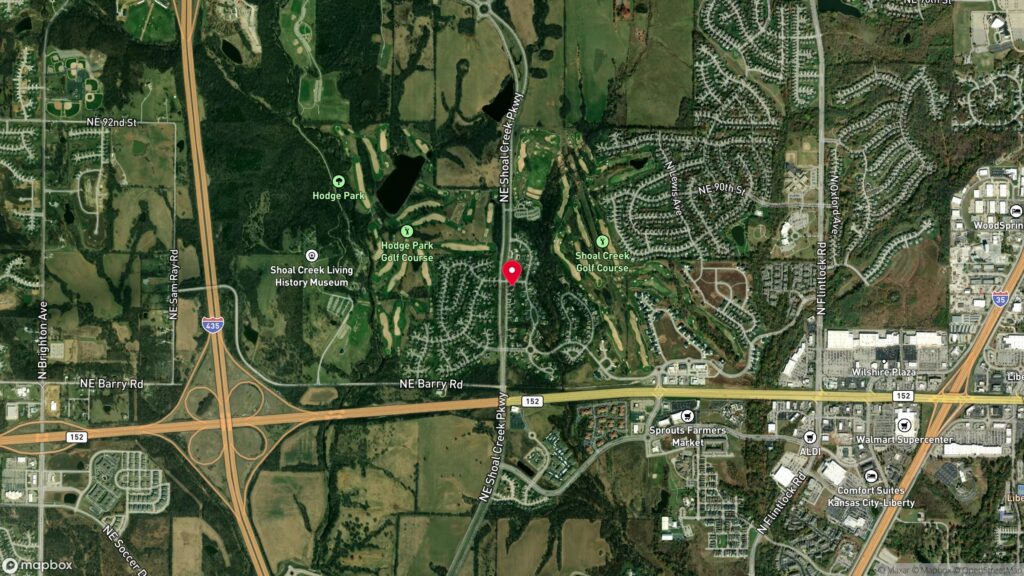Shoal Creek area aerial map - MoJo Real Estate Team