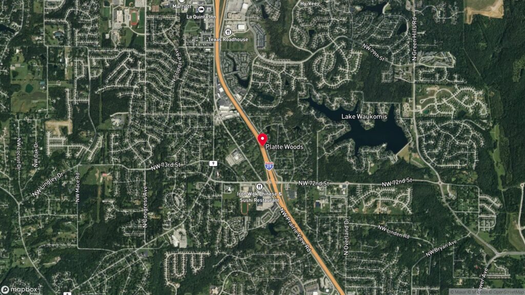 Satellite map of Platte Woods, Missouri